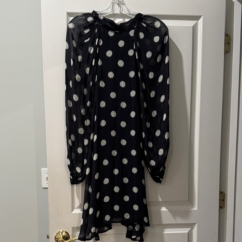 Black and White Polka Dot Dress, Maeve, Anthropologie, new with tags